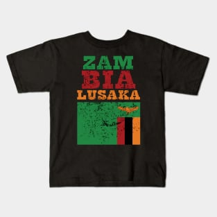 Flag of Zambia Kids T-Shirt